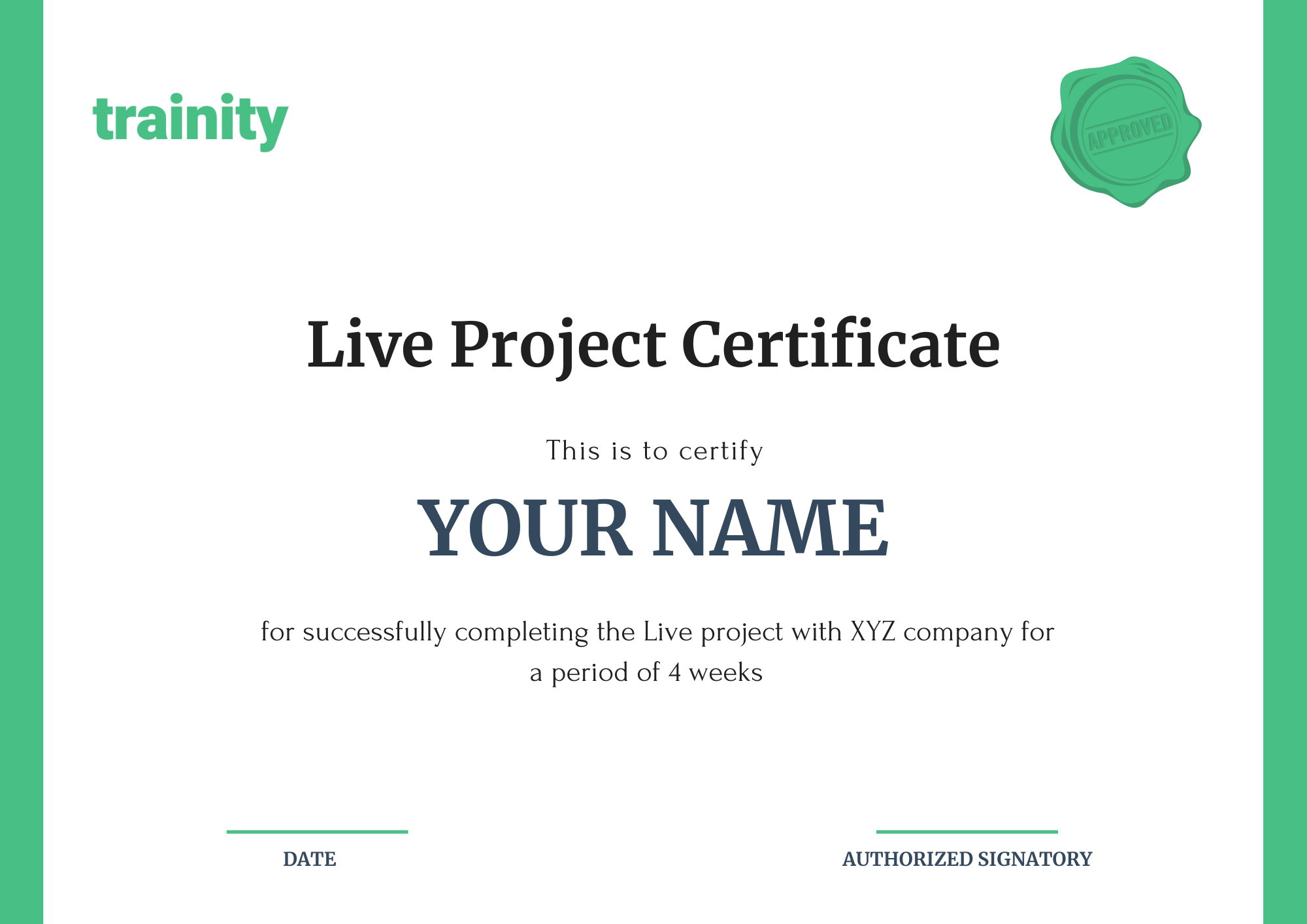 Project Certificate